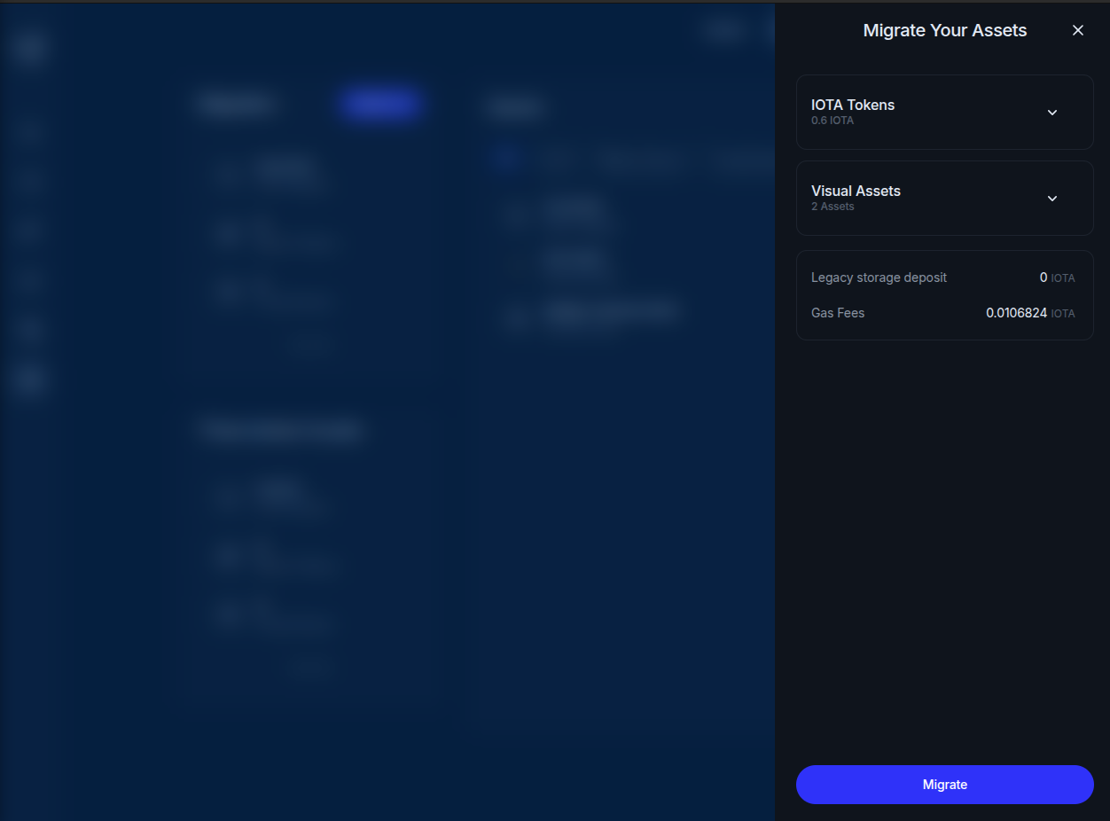 Migration Confirmation